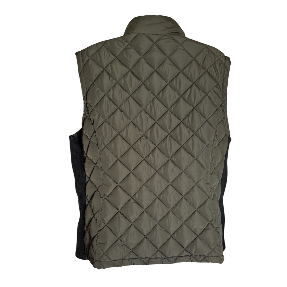 Andrew Marc XXL Vest Quilted Olive Green Full Zip Sleeveless Puffer Women‎ - Picture 5 of 9